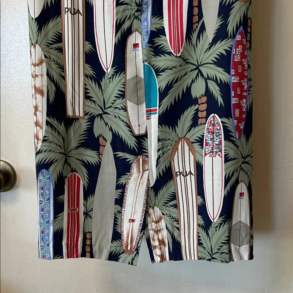 reyn spooner Navy Tropical Surfboard Print Mini Dress size L - Picture 9 of 11